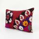Housse de coussin brodée vintage 51x71 cm