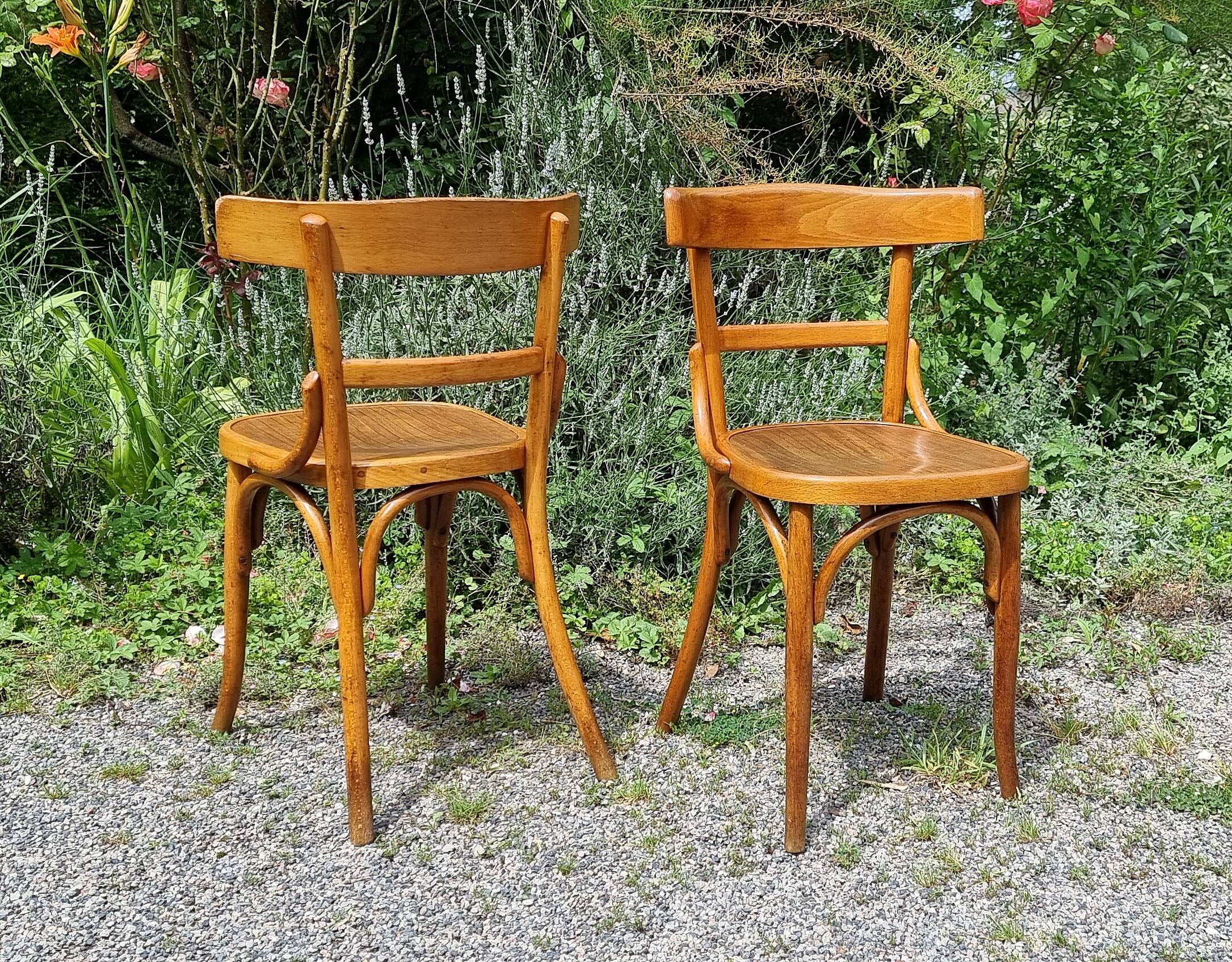 4 Fischel Wissembourg bistro chairs from the 1930s