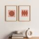 Duo de peinture sur papier  -H480 & H482 - signées Eawy