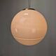 Italian Murano Glass Globe Chandelier with Brass Accents, 1970s