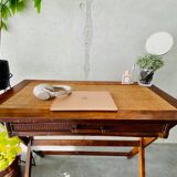 Bureau coiffeuse sur tréteau