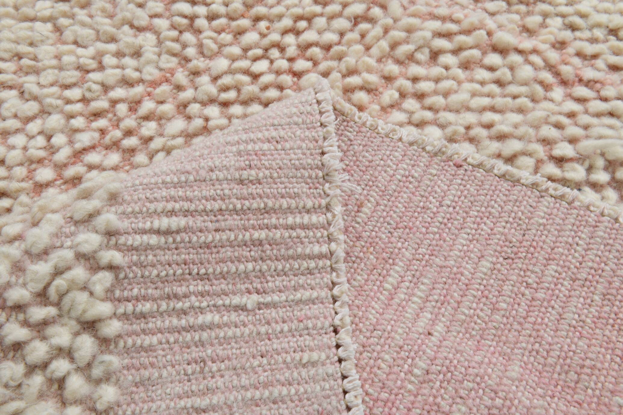 9x11 Pale Pink Large Kilim Rug, 265x329Cm