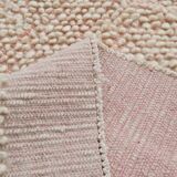 9x11 Pale Pink Large Kilim Rug, 265x329Cm