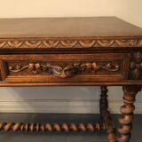 Carved wooden desk