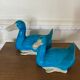 Paire de canards en porcelaine de Chine - milieu XXeme