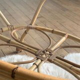 Table basse en rotin