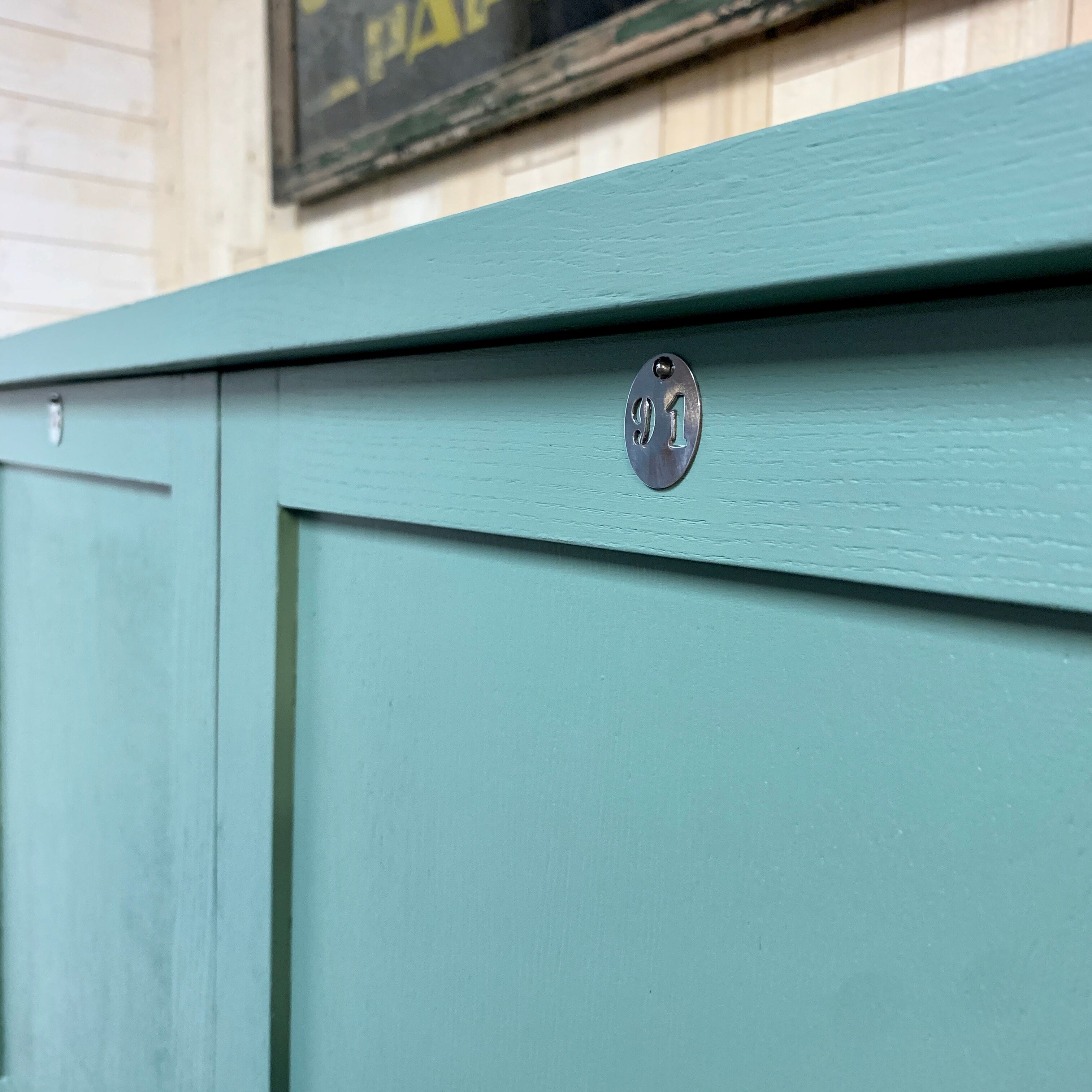 Parisian boarding school cabinet in oak  1950