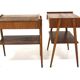2 teak bedside tables by Carlström, Sweden, 1960