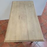 Table rectangulaire ancienne en orme massif