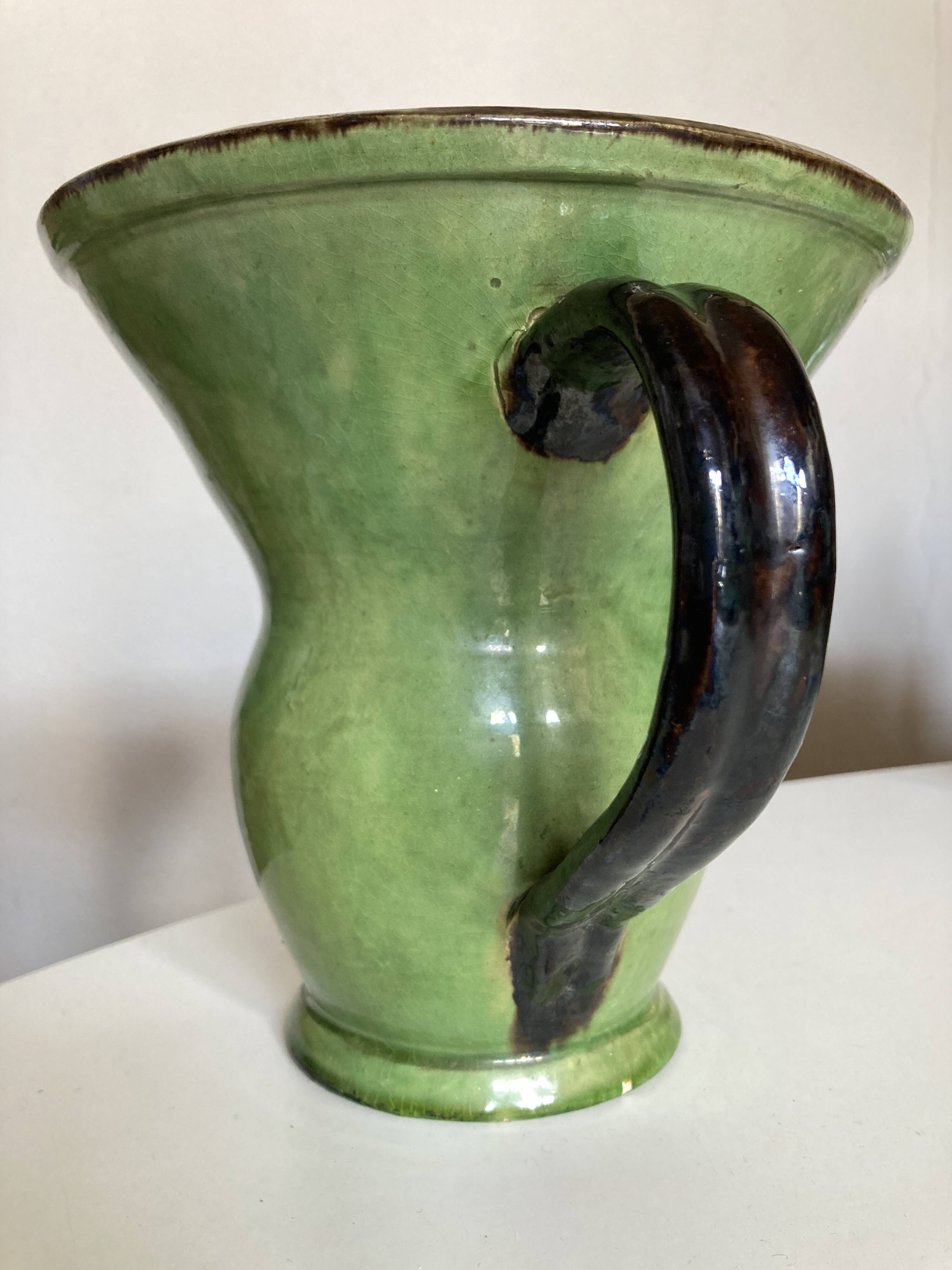 XL vase in glazed earthenware by Etienne Noel, Dieulefit 1950