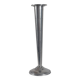 Vintage postmodern art deco revival chromed aluminum candlestick