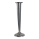 Vintage postmodern art deco revival chromed aluminum candlestick