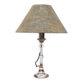 Mid-century German Tiffany glass table lamp by Ingo Maurer, 1960s.