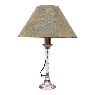 Mid-century German Tiffany glass table lamp by Ingo Maurer, 1960s.
