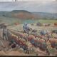 Early 19th Century "Autumn" English Hand Colored Etching of Harvest Scene,