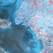 poster Île de Ré, Marennes d'Oléron, La Rochelle satellite CNES