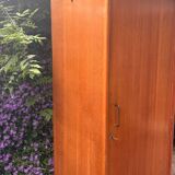 Oak wardrobe, boarding school style, 50s/60s