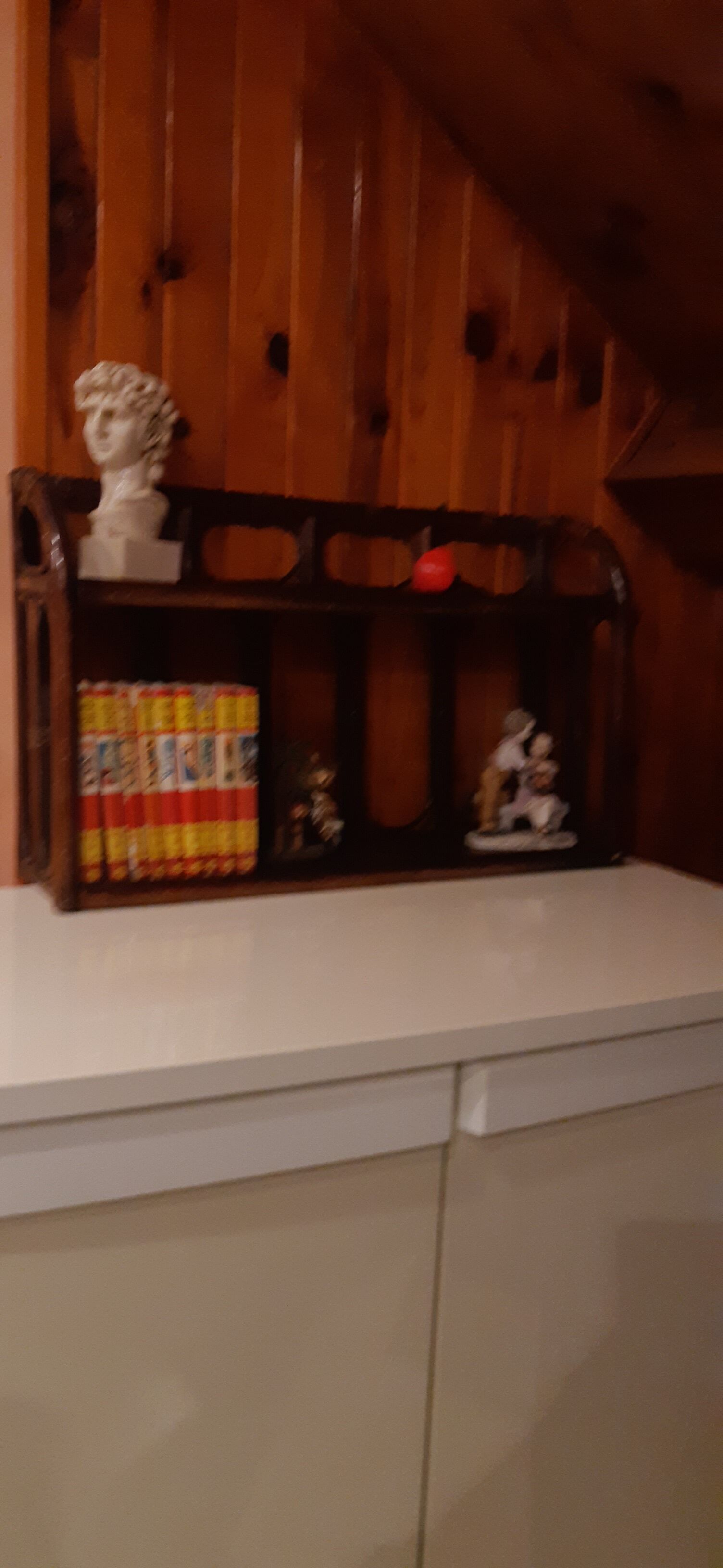 Rattan wall shelf 2 shelves