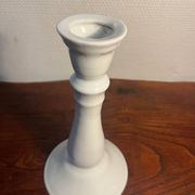 Duo pair of earthenware candlesticks by Maison Huet