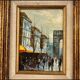 Oil Painting Street of New York 1976