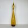 Empoli carafe, Italian yellow glass bottle, vintage.