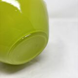 Vase vert citron en opaline Empoli