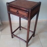 Vintage rattan side table
