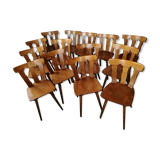 Lot of 14 vintage bistro chairs