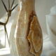 Vase en pierre onyx agathe vintage
