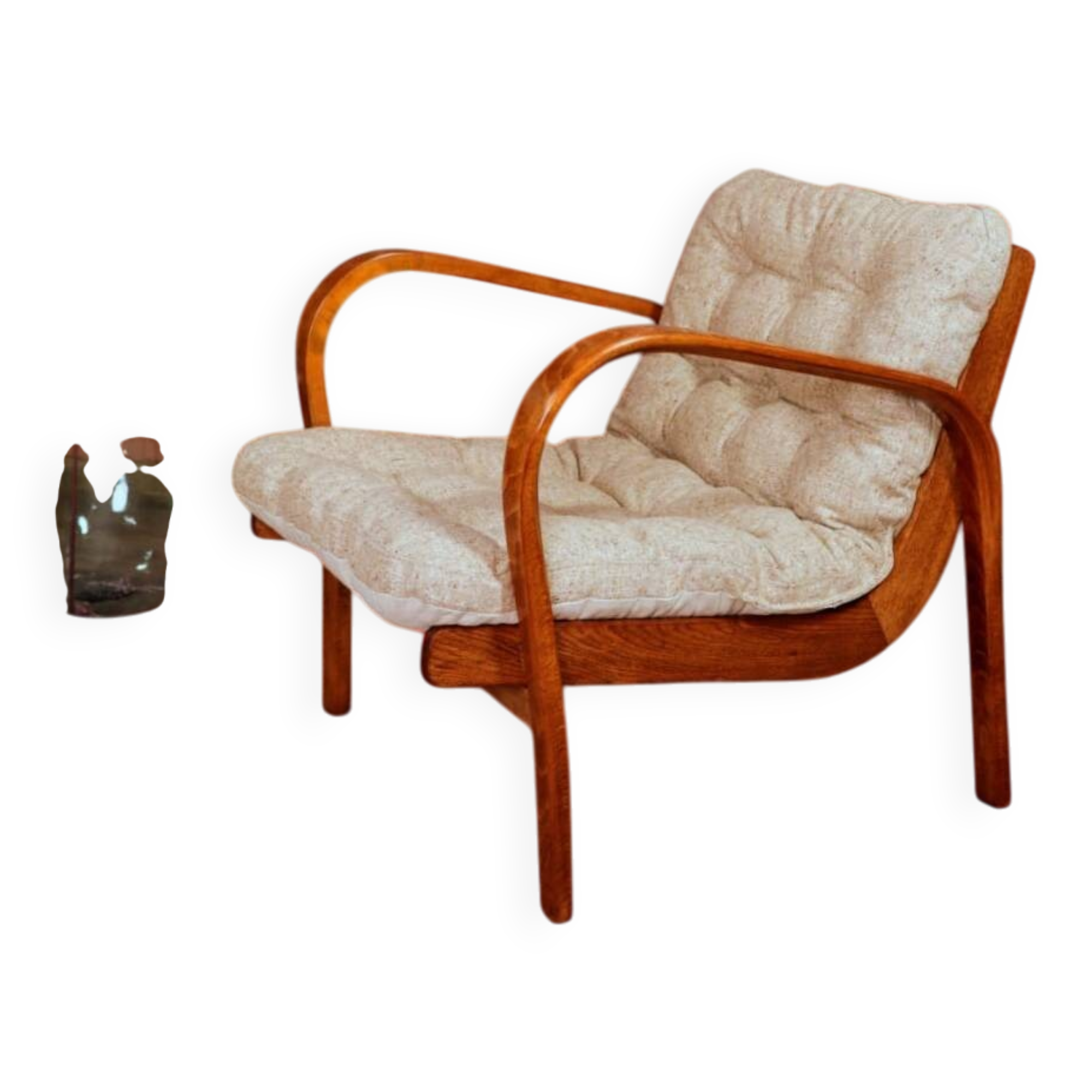 Vintage armchair granola beige 1960
