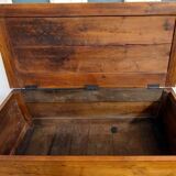 Old solid oak cabinet with its large drawer.