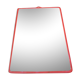 Large mirror to hang plastic red vintage barber style