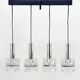 Ancien Luminaire Suspension 4 Lumières Vintage Style Kinkeldey 60's 70's