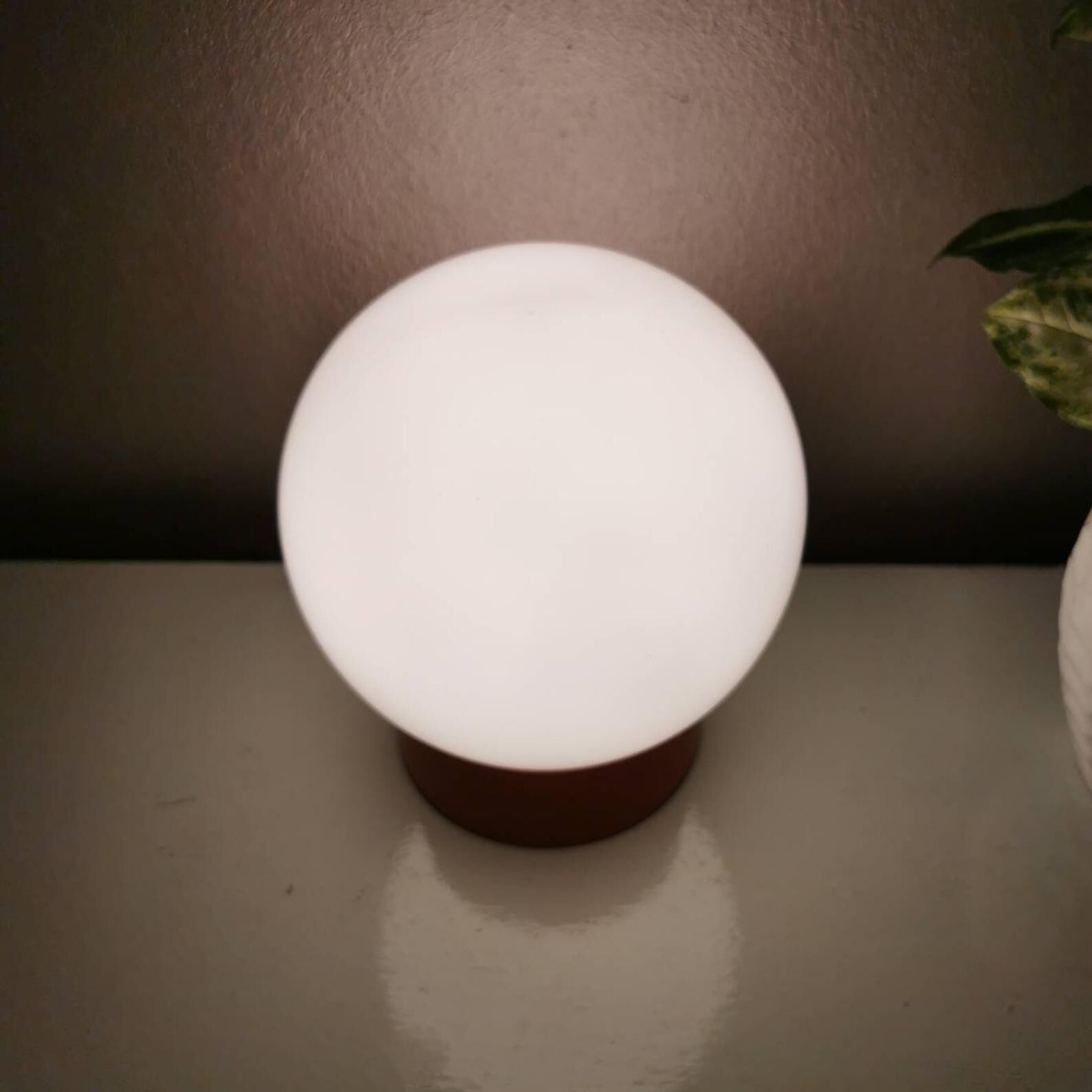 Vintage orange ceiling light 1970
