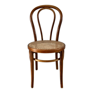 chaise en bois courbé - cannage