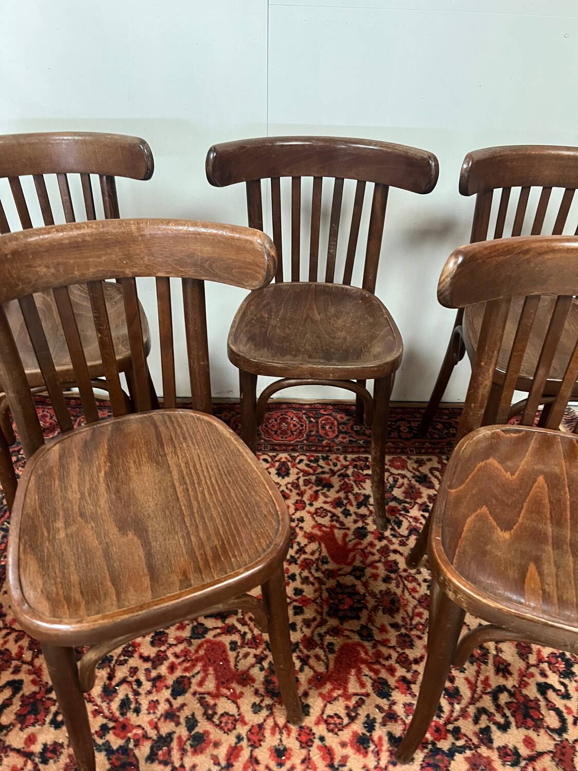 Antique Baumann bistro chairs x 5