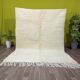 Simple Moroccan rug in natural wool, 250cm x 150cm