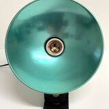 "LITA" Metal Wall Lamp Clamp Lamp with Green Reflector Vintage 70's