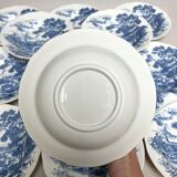 English plates Gien countryside