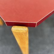 Bruno Rey table in red formica for Dietiker, 1970s