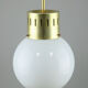 Mid-century modern opaline pendant lamp