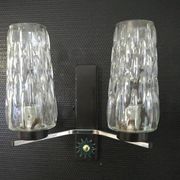 Pair of wall lights from the 1950s-1960s with a push button switch.