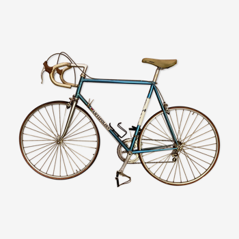 Vélo vintage compétition bleu métallique cadre reynols eq campagnolo