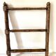 Antique wooden towel rack