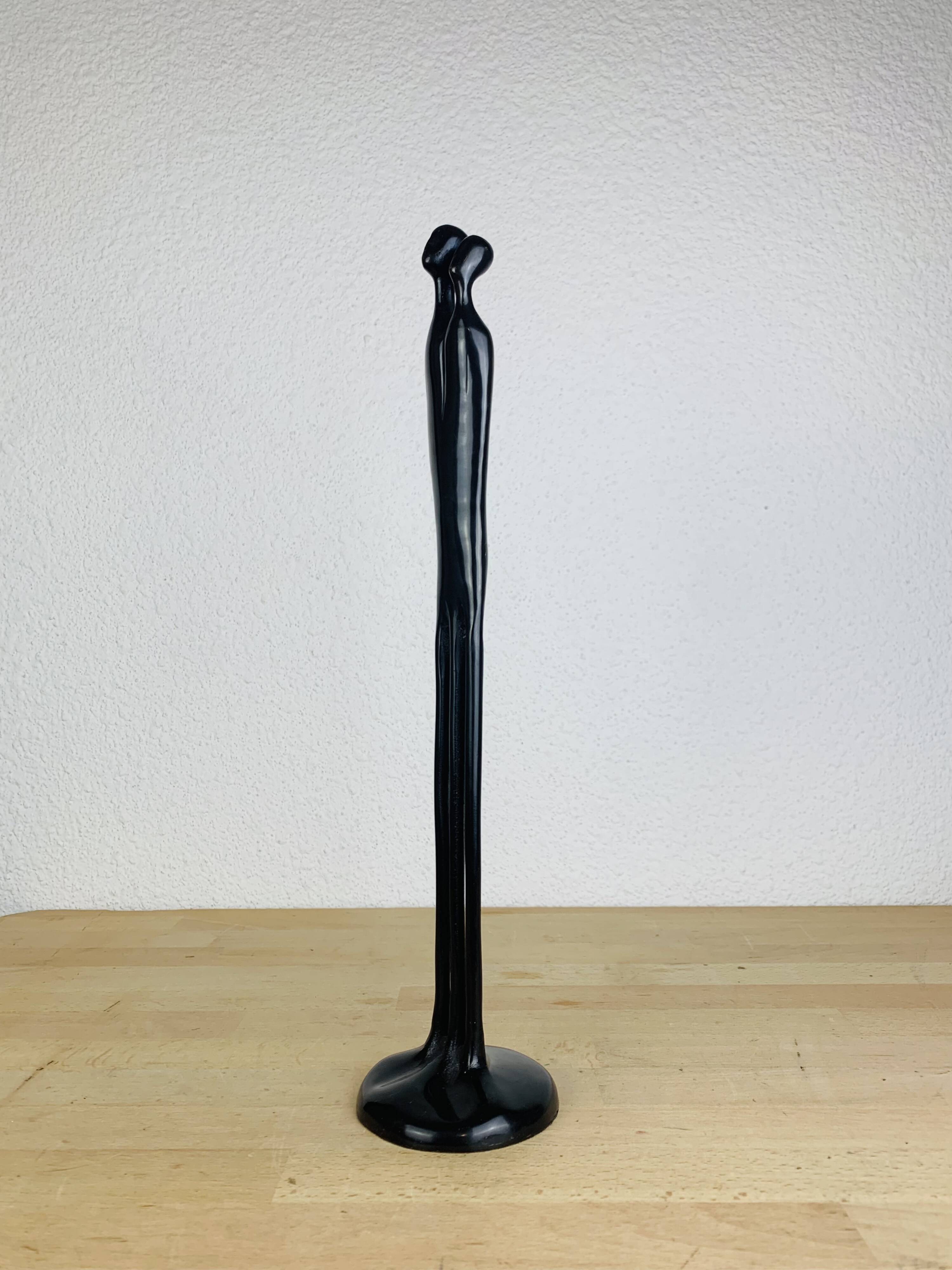 Bronze sculpture by Louise Hederström "Two Become One", Scandinavian