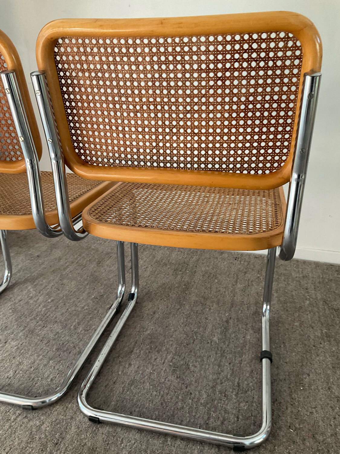 Pair of chairs Marcel Breuer Cesca B32