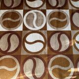 Large geometric rug from the 70s Scandinavian Space Age