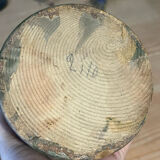 Old jam jar with pear pattern - Savoyard pottery