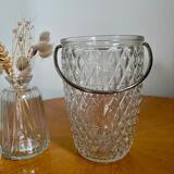 Vintage glass ice bucket