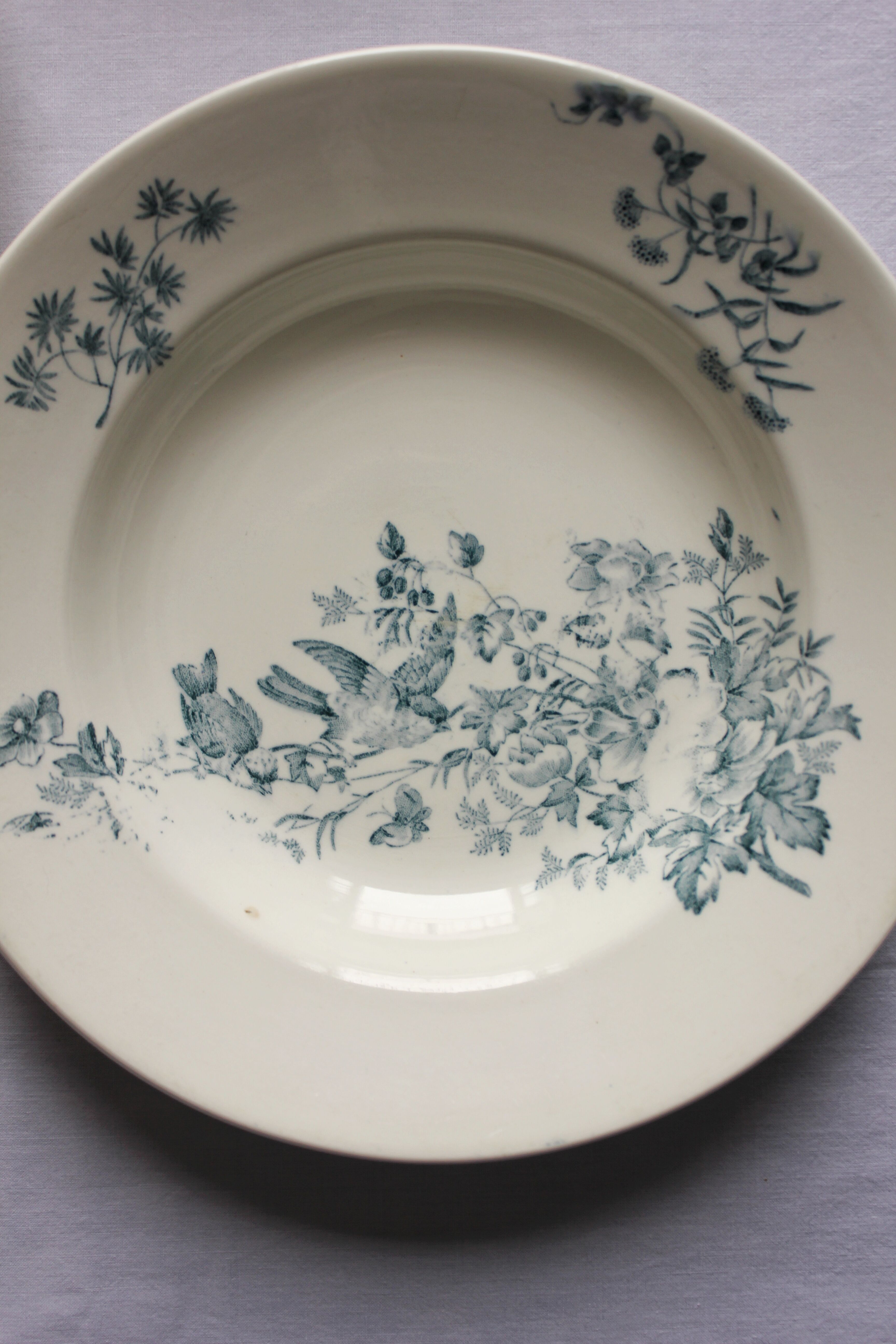 3 assiettes creuses de longwy